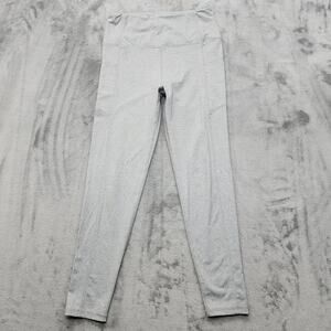 Kryodan Pants Womens M Gray High Rise Crop Pull On Side Pockets Workout Gym